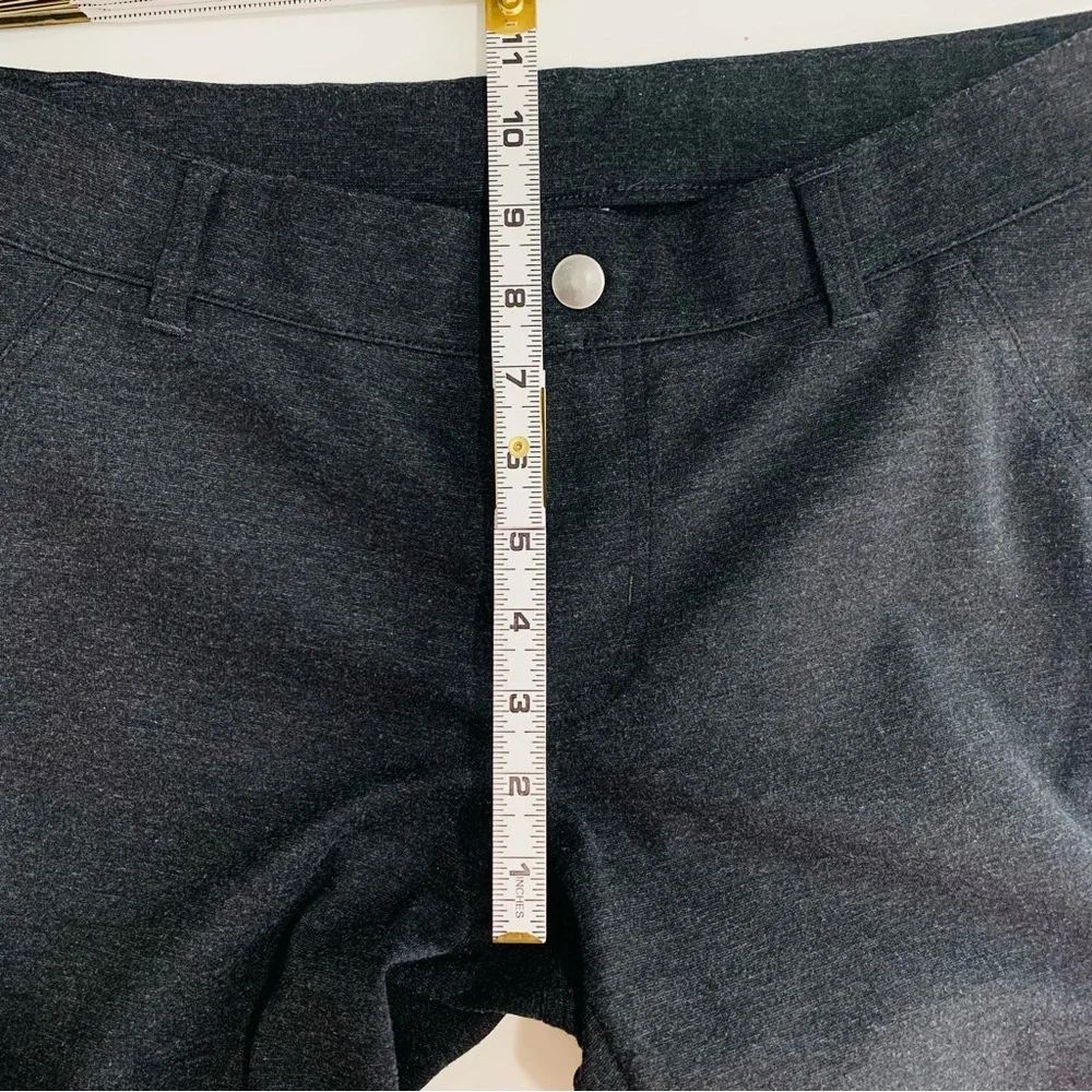 Columbia Women’s Pull on Pants Flat Front Ponte in Charcoal Gray Mid Rise Medium